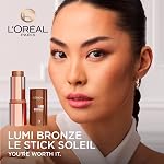 L'Oreal Paris Lumi Bronze Le Stick Soleil Bâton bronzer, Bronze crème à poudre pour un maquillage visage sunkissed Glow, 120 Bronzette de cuivre
