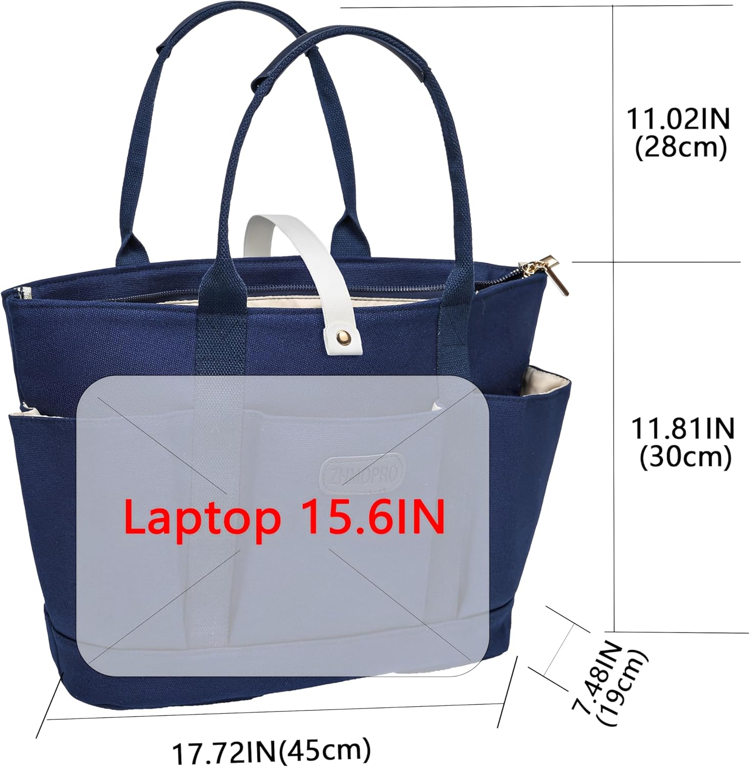 Canvas Tote Bag for Women,Womens Purse Handbags Totes Bags Work Laptop Book Gym for Travel Nurse College Gift
