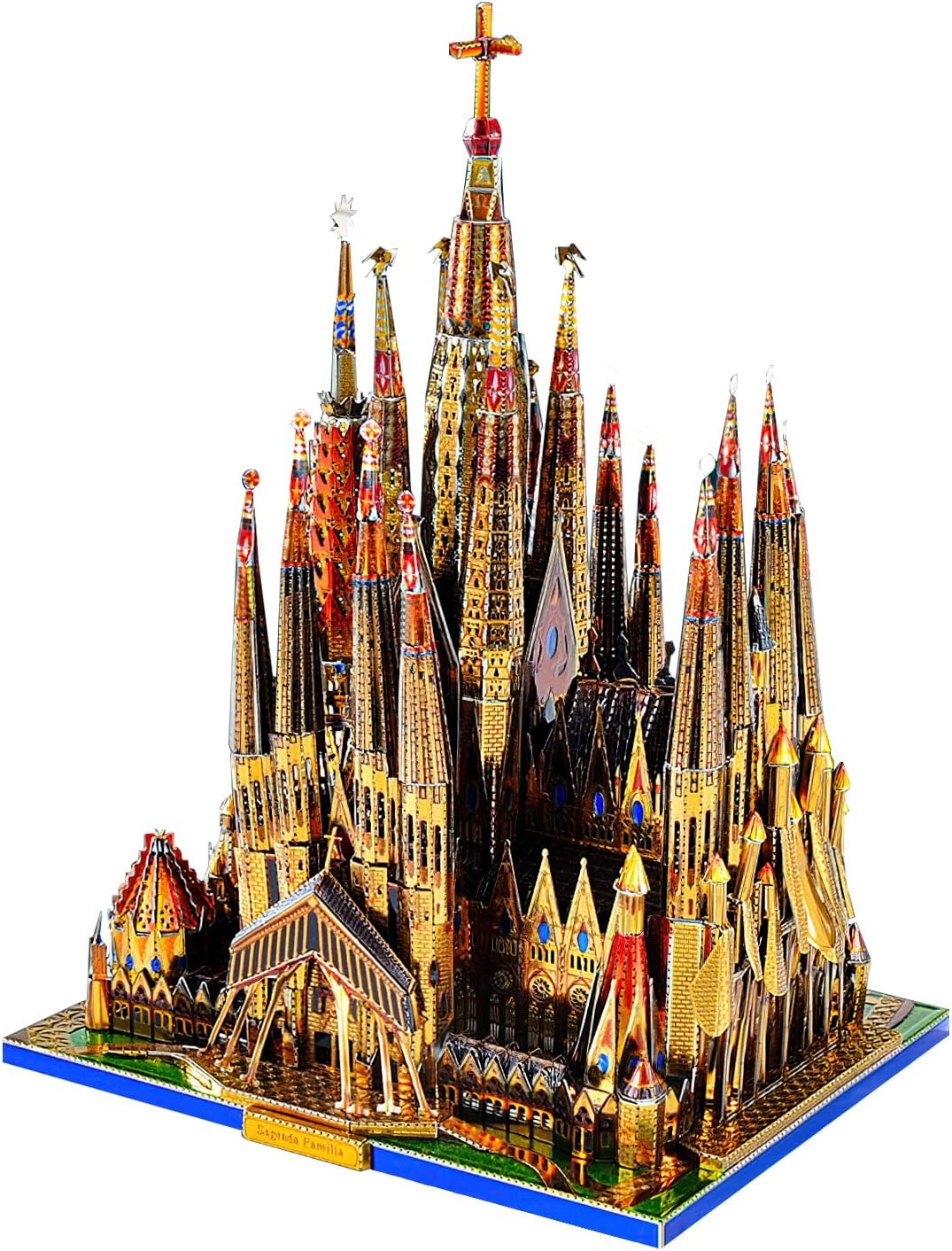 Microworld 3D Metal Puzzle, Sagrada Familia Cathedral Architecture Metal Model Kits, 3D Puzzles for Adults DIY Building Model Brain Teaser Toys for Teens