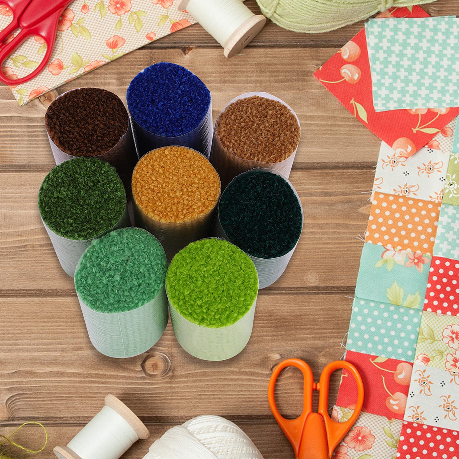 EXCEART 30 Rollen vorgeschnittene Garne, bunte Garnbündel, vorgeschnittenes Teppichgarn, DIY Knüpfhaken, Garn für Handarbeit, Basteln, Nähen, Stricken