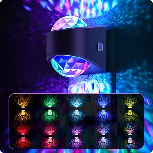 Miniatura 9 de Luces nocturnas enchufables a la pared, proyector de estrellas para dormitorio, proyector de luz nocturna para niños, luz nocturna de galaxia RGB de