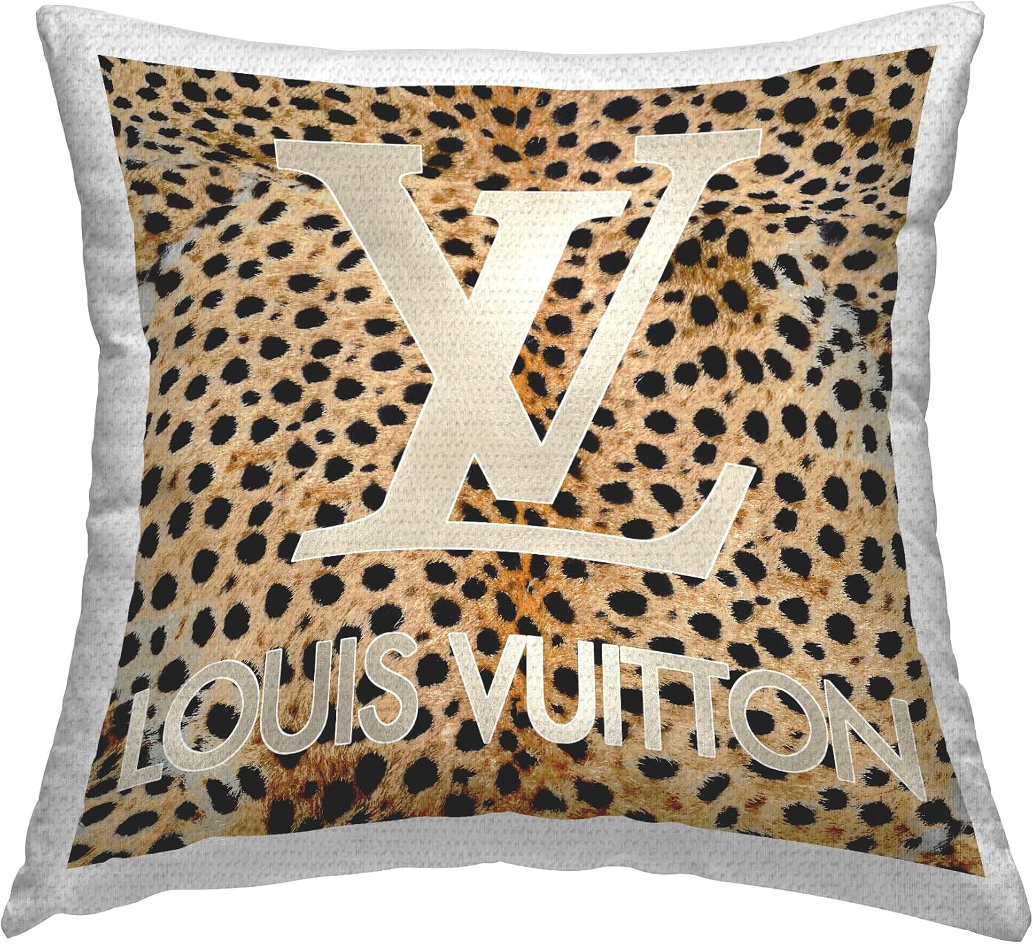 Stupell Industries Glam Cheetah Pattern Outdoor Pillow Design by Madeline Blake