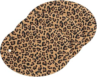 MAOBLYR Quick Absorption Household Cleaning Sponge,Double-Sided Reusable3.54x2.56In,Kitchen Tableware Multi-Purpose Cleaning 3 Sets-Leopard Animal Print