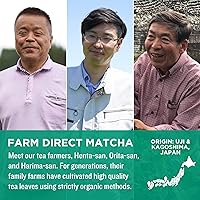 Vista 6 de Jade Leaf Matcha Paquete Latte Mix - Recipiente de 2.2 lbs + paquetes de 10 unidades - Mezcla endulzada estilo café - Polvo de té verde matcha dulce