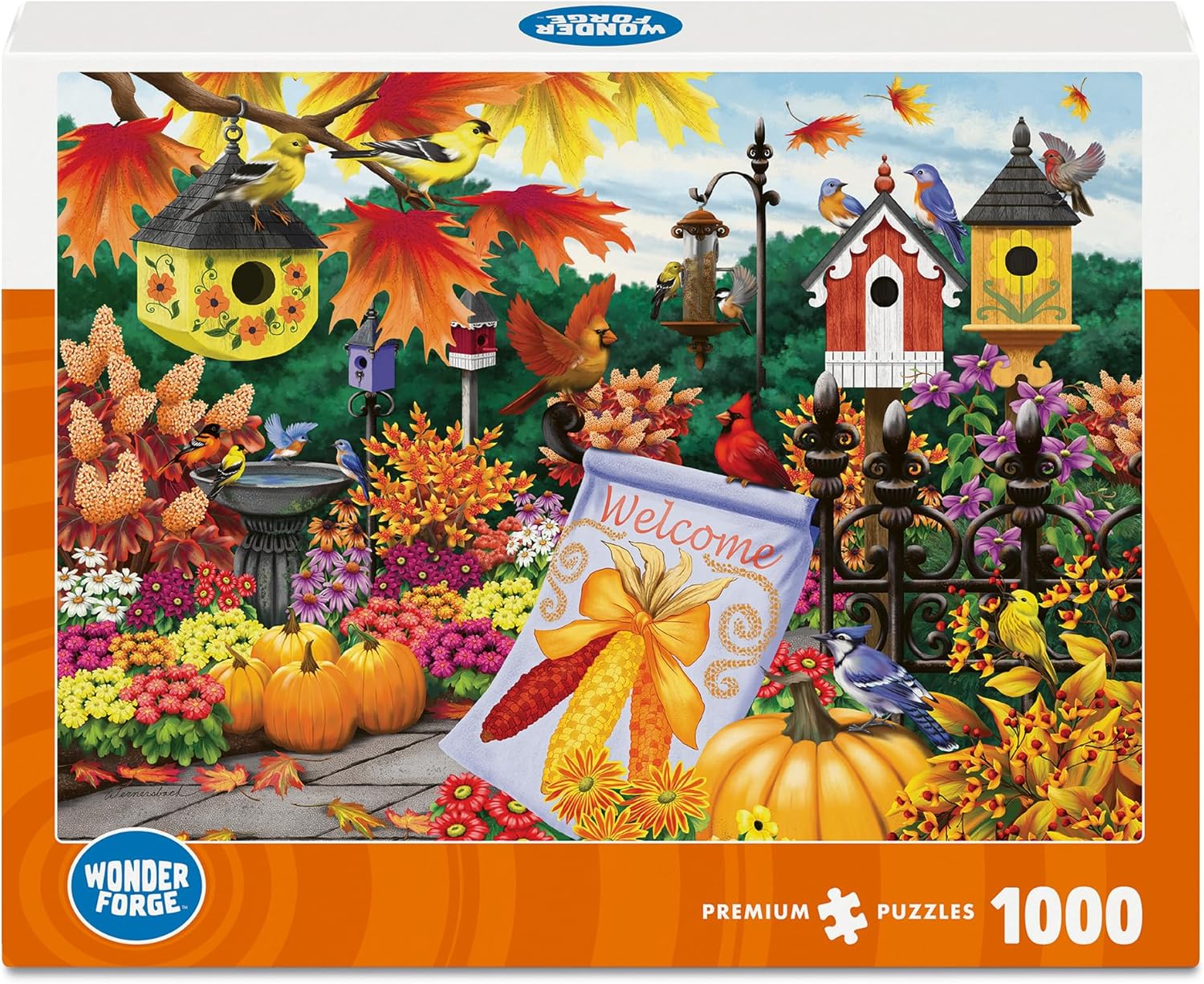 Wonder Forge Welcome Autumn 1000 Piece Jigsaw Puzzle for Adults | Unique, Perfectly-Fitting Pieces | Fun, Vibrant Imagery | Amazon Exclusive