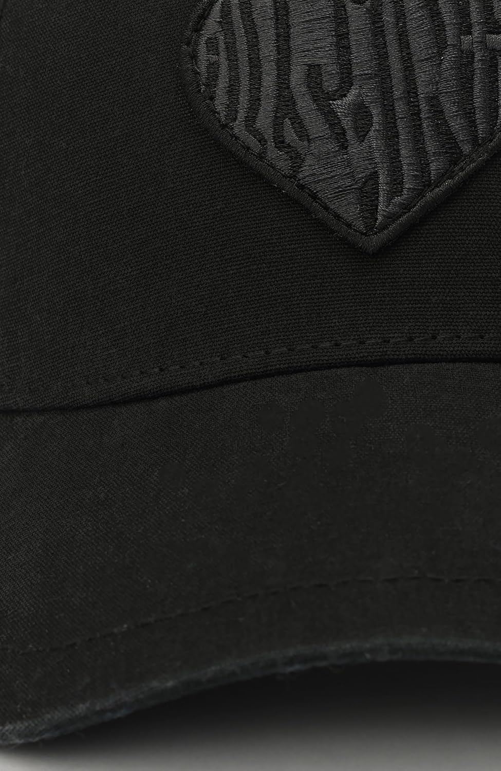 AllSaints Women's Heart Patch Baseball Cap, Hat with Adjustable Strap, 100% Cotton, Curved Brim Black - Image 4