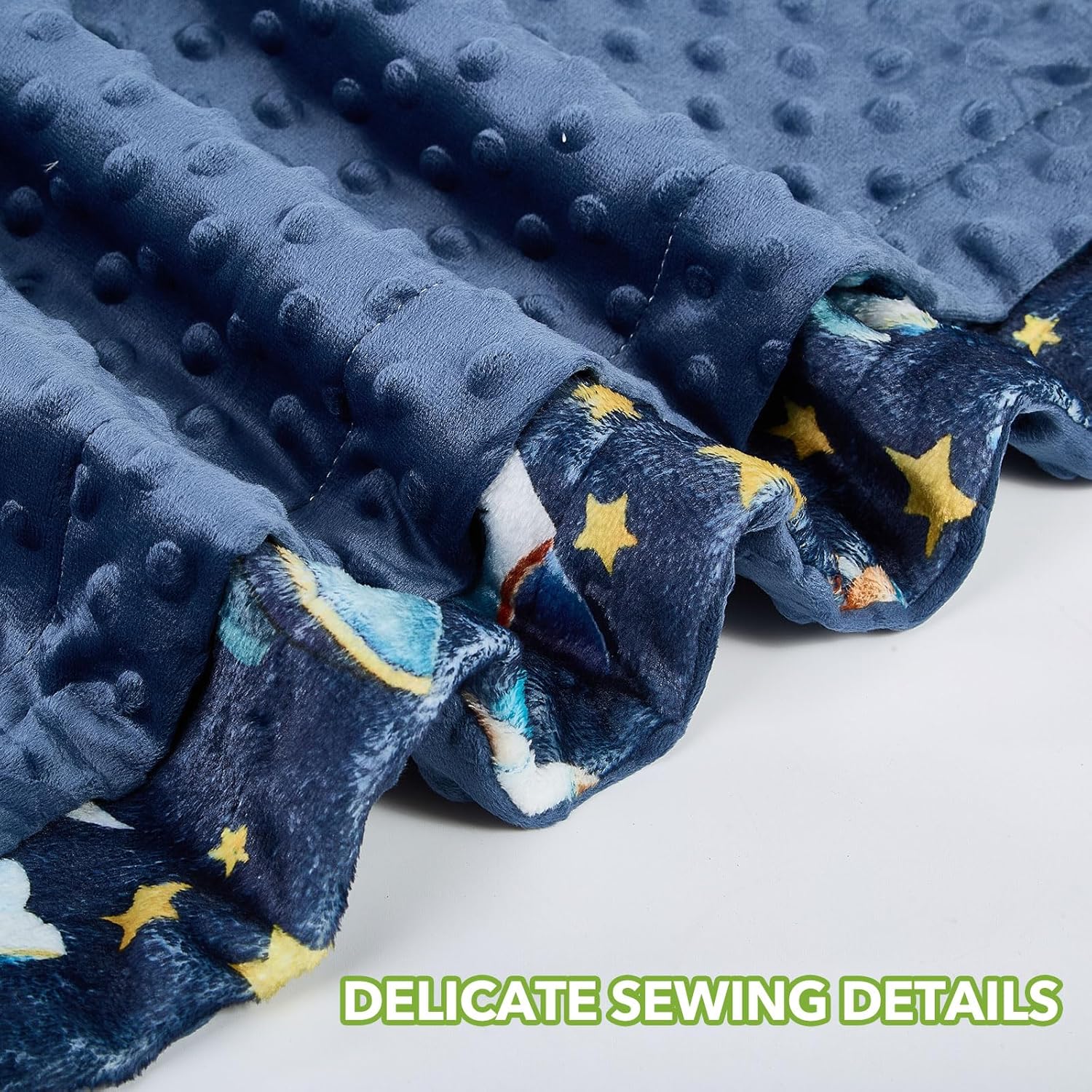 Space Baby Blanket for Boys Girls Soft Fleece Minky Blanket with Dotted Backing Double Layer Newborn Toddler Blankie for Nursery Stroller Crib Gift to Son Nephew Grandson 26.5 * 40 Inches - Image 4