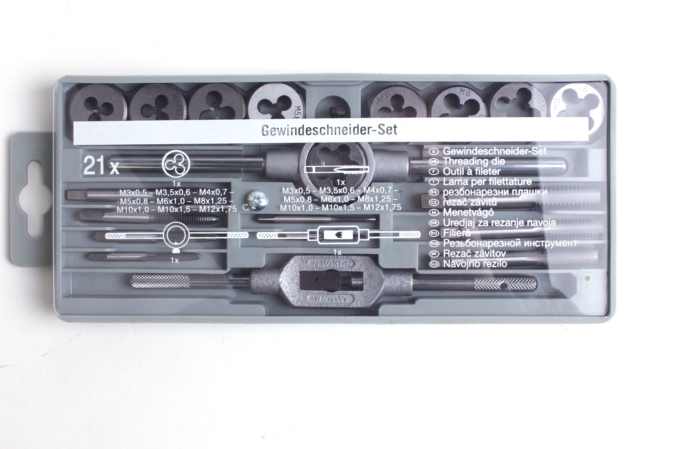 Set Maschi E Filieri 12 Pezzi - Metrico M3-M12 - Acciaio Legato Per Filettatura Professionale - Foto 10