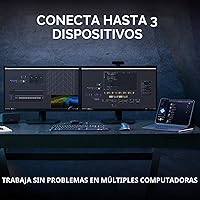 Vista 12 de Logitech MX Keys S - Teclado inalámbrico, perfil bajo, escritura silenciosa y precisa fluida, teclas programables, retroiluminación, Bluetooth, USB