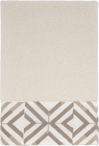 Avanti Linens Colección Harlow de decoración de baño, toalla para dedos, marfil