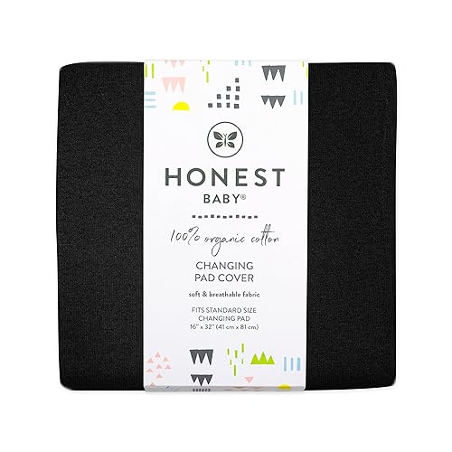 Miniatura 4 de HonestBaby Funda para cambiador de algodón orgánico para niños, diseño de cuadros de búfalo pintado azul, talla única