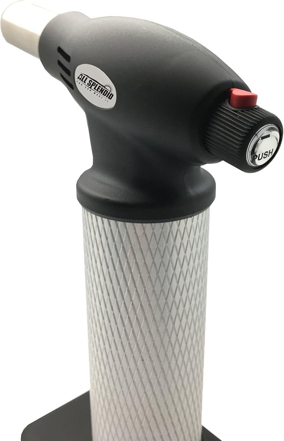 Flash Sale Buy 1 get 1 All Splendid Brazing Blow Torch- Metal Tank Strong Flame Butane Torch-Soldering Torch-Wielding Torch-Culinary Torch- Kitchen Torch with Child Safety Lock (Silver)