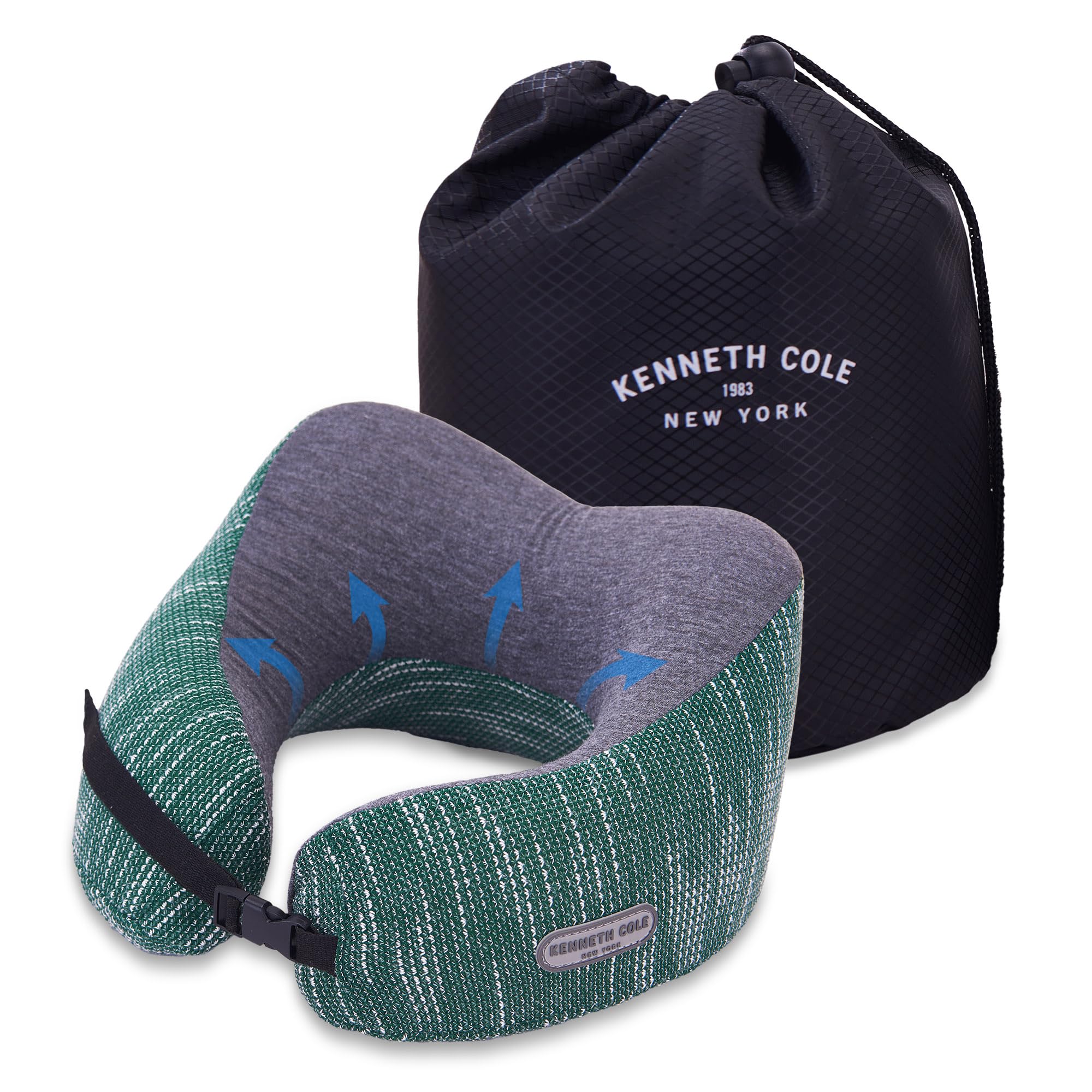 KENNETH COLE Unisex U-Shaped Neck Pillow – Adjustable & Ergonomic Design Travel Pillow|Ultimate Comfort Neck Pillow Ideal for Cars, Trains, Home, Office, Long Flight|Full Surrounding & Soft Pillow-image-30