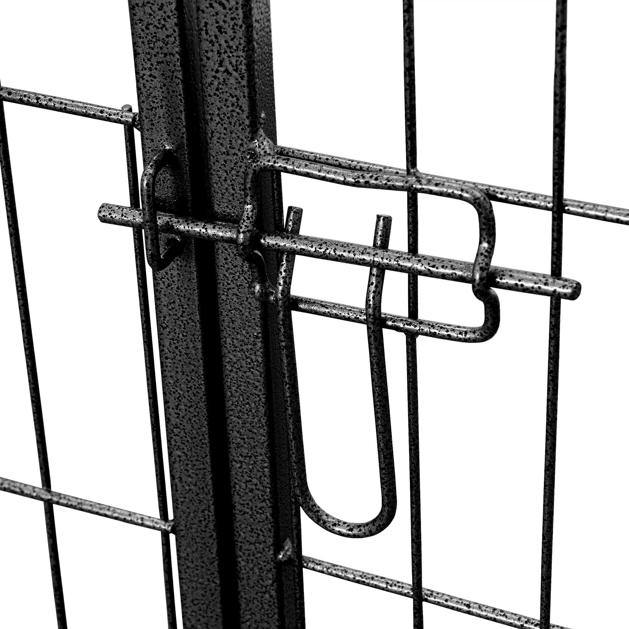 Zelsius Parque para Mascotas de Acero Plegable Rocky | Color Gris Oscuro | 80 x 60 cm | Jaula para Perros, Cachorros, Gato, Conejo | Valla para Juegos y Ejercicios para Animales Pequeños