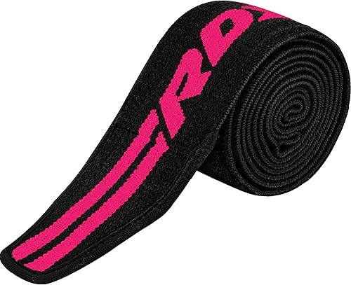 Miniatura 24 de RDX Rodilleras para levantamiento de pesas, correas elásticas de 78 pulgadas, levantamiento de potencia, soporte de prensa de piernas, gimnasio