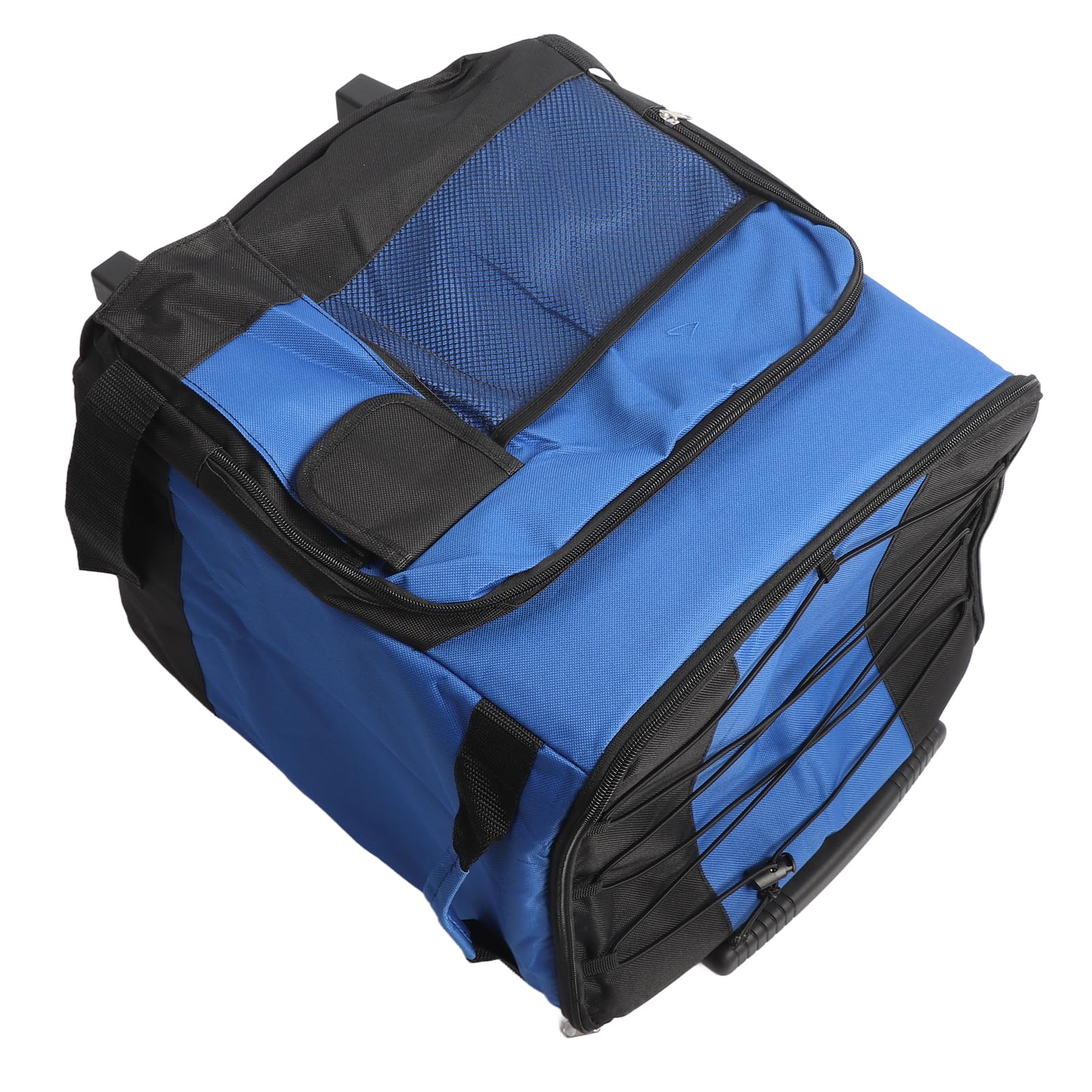 Glacière Roulante Portable 35 L en Aluminium étanche pour Camping, Pêche, Plage Bleu