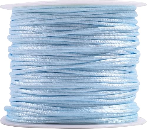 Miniatura 5 de KONMAY - Cuerda de nailon para hacer manualidades tipo bisutería, macramé o crochet, joyería, nudos chinos, Kumihimo, disponible en varios tamaños y