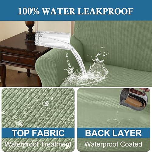 Miniatura 3 de Funda de sofá impermeable para mascotas, protector de sofá de TPU de doble capa, 100% a prueba de fugas, a prueba de perros, elástico,