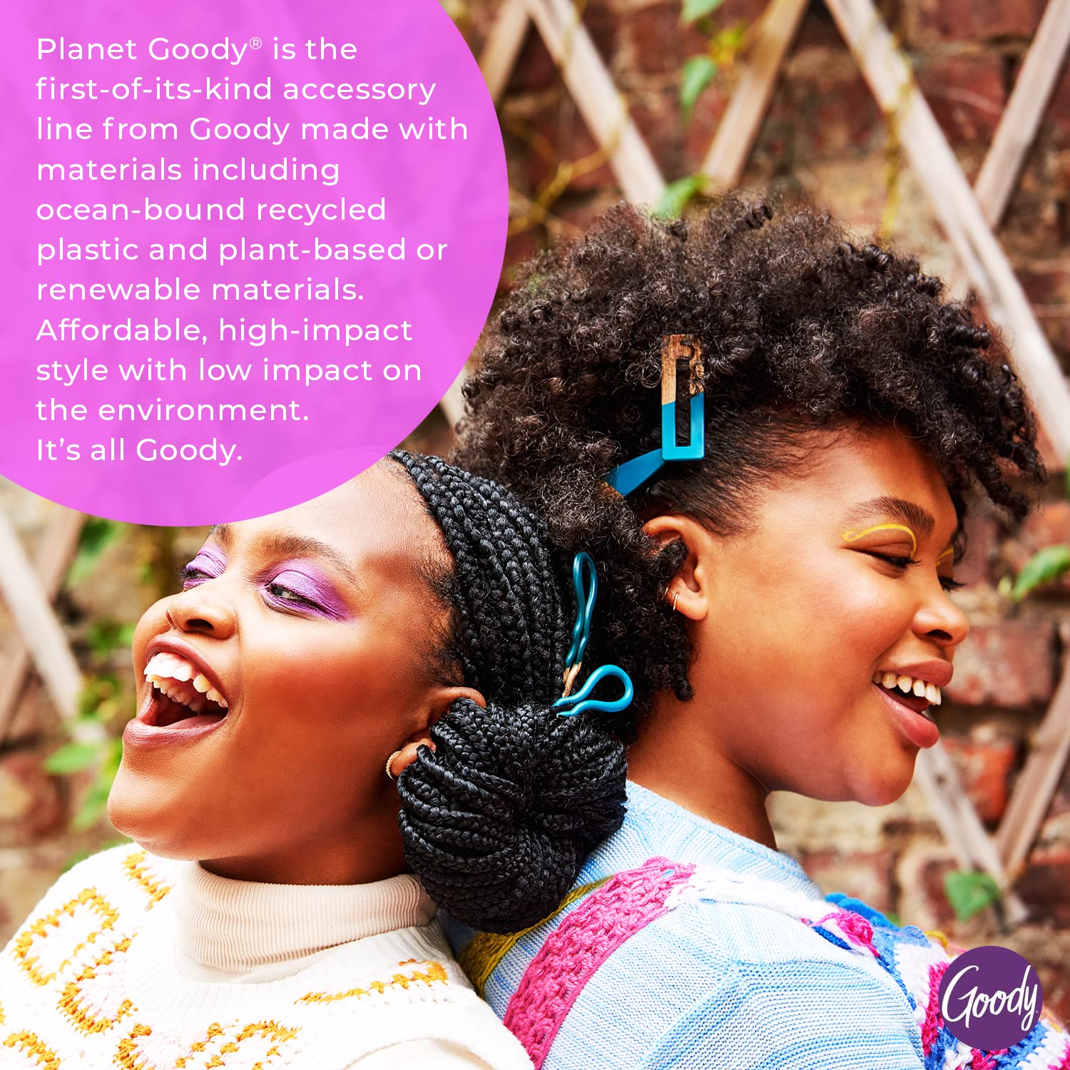 Planet Goody French Hair Pins - 2 Pack, Orange & Maroon - Made from Eco-Friendly Bamboo Fabric that is Soft and Strong - for All Hair Types - Pain-Free Hair Accessories for Women and Girls : Beauty & Personal Care