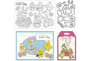 ORIGACH Easter Bunny Stamps and Dies Set