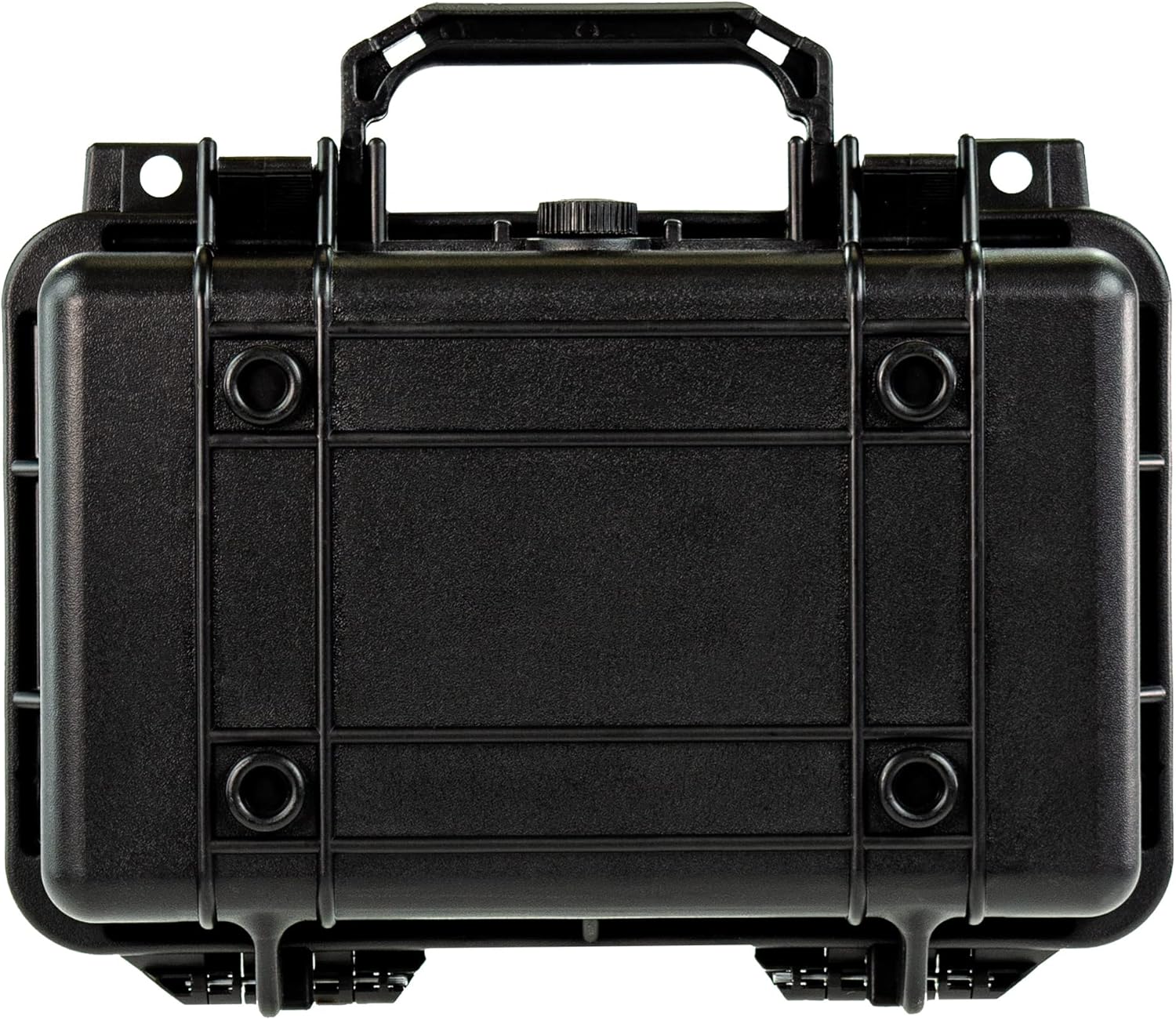 Eylar Protective Gear and Camera Hard Case with Custom Logo Plate Waterproof Dry Box with Foam 11.6 Inch 8.3 Inch 3.8 Inch (Black)