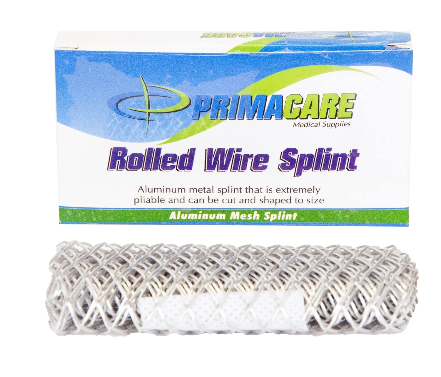 PrimaCare IS-5529 First Aid Emergency Rolled Mesh Wire Splint for Fractured Wrist Brace, Broken Toe, Braces, 26" x 4"