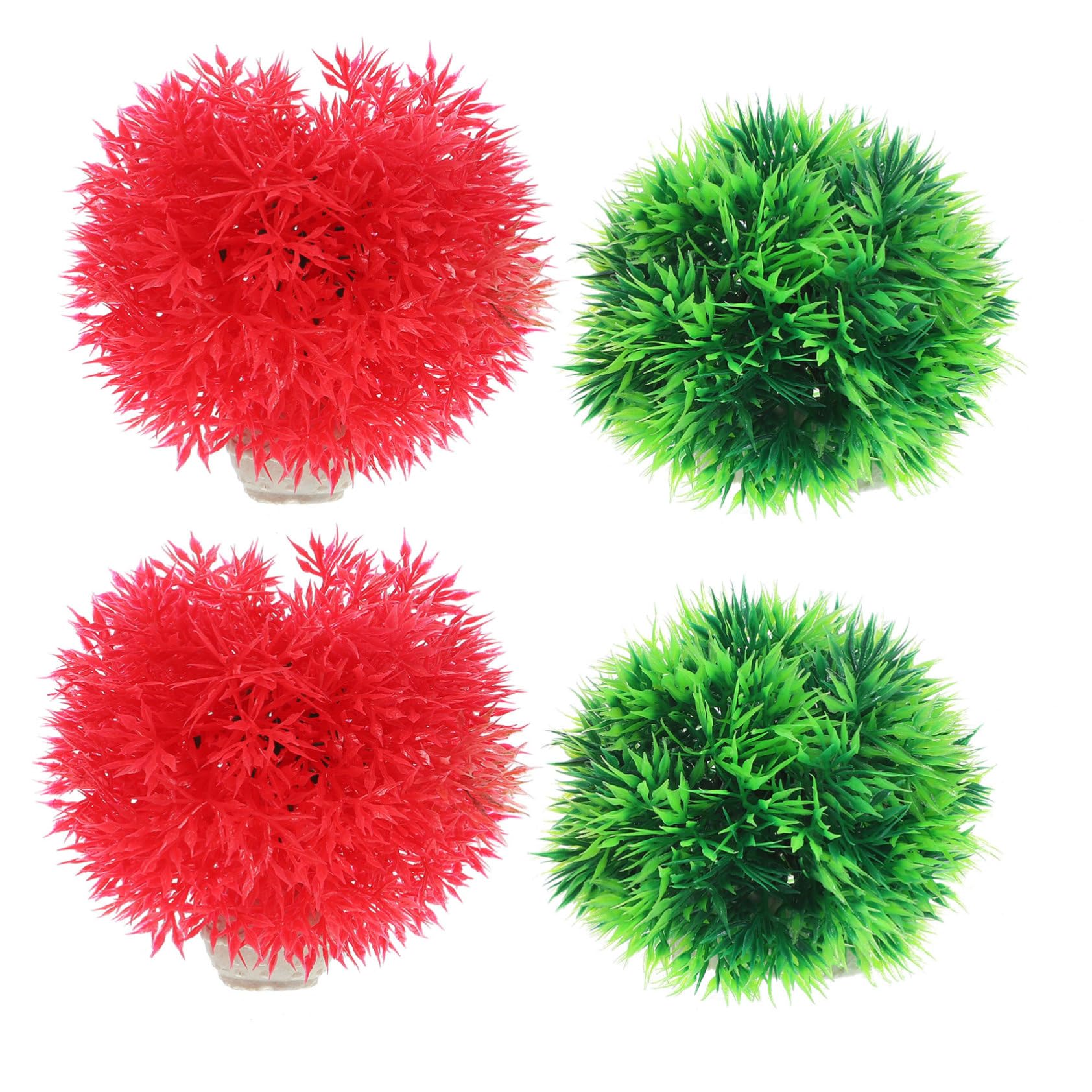 BESPORTBLE 12pièces Plantes Aquatiques Artificielles Décorations pour Aquariums Et Réservoirs Vertes Rouges Ornements sous-Marins Naturels pour Habitat Sain des Poissons