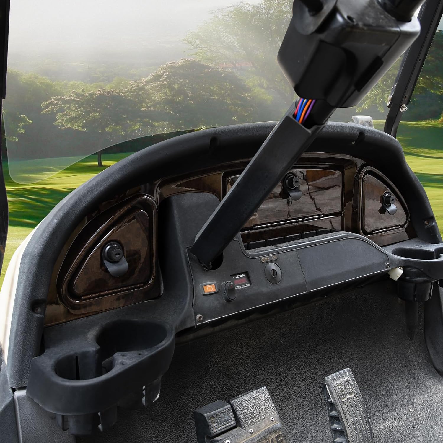 Golf Cart Dash Cover - Compatible with 2008.5-up Club Car Precedent, Tempo, Onward - 3-Door Golf Cart Dashboard