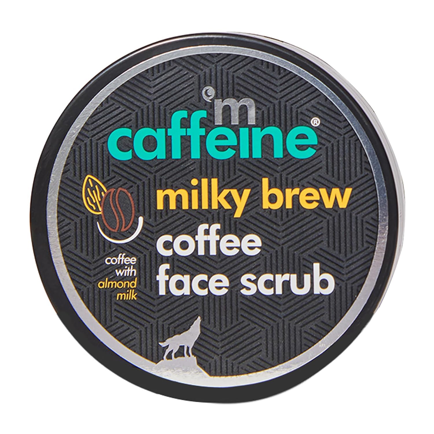 mCaffeine Milky Brew Coffee Face Scrub – Cleanser for Glowing Skin – Removes Tan and Blackheads – Almond Milk – All Skin Types – 2.6 oz