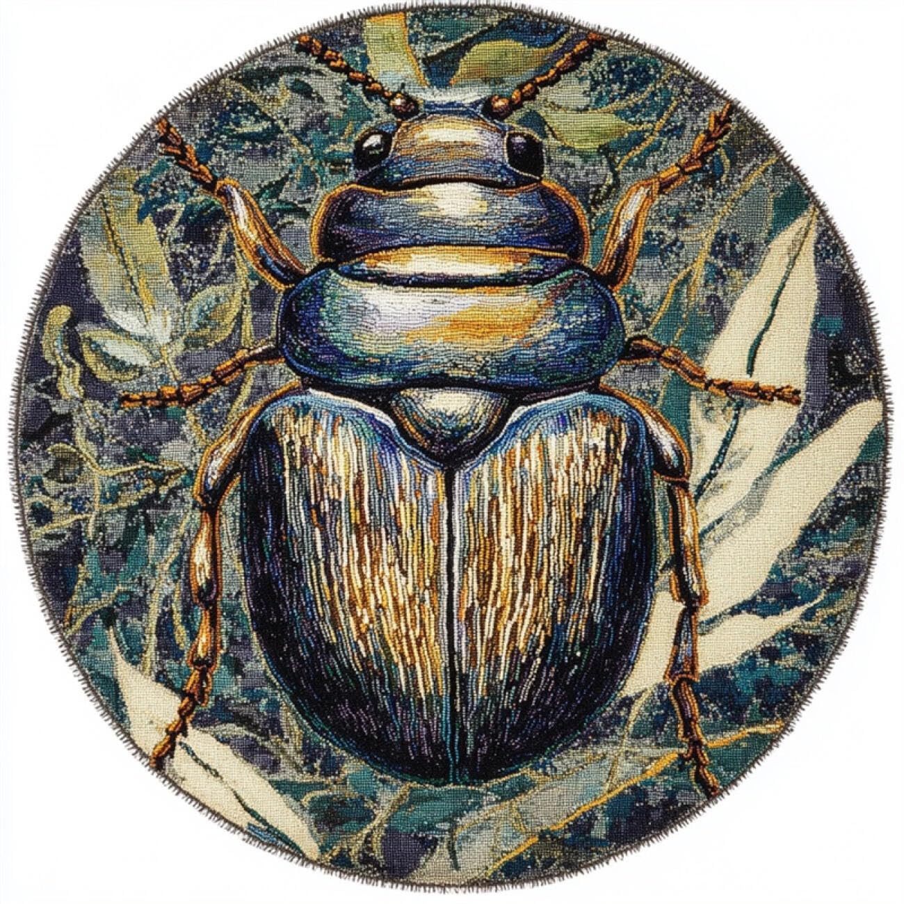 Kitquiver Tapestry Kits for Adults Cartoon Insects 100x100cm
