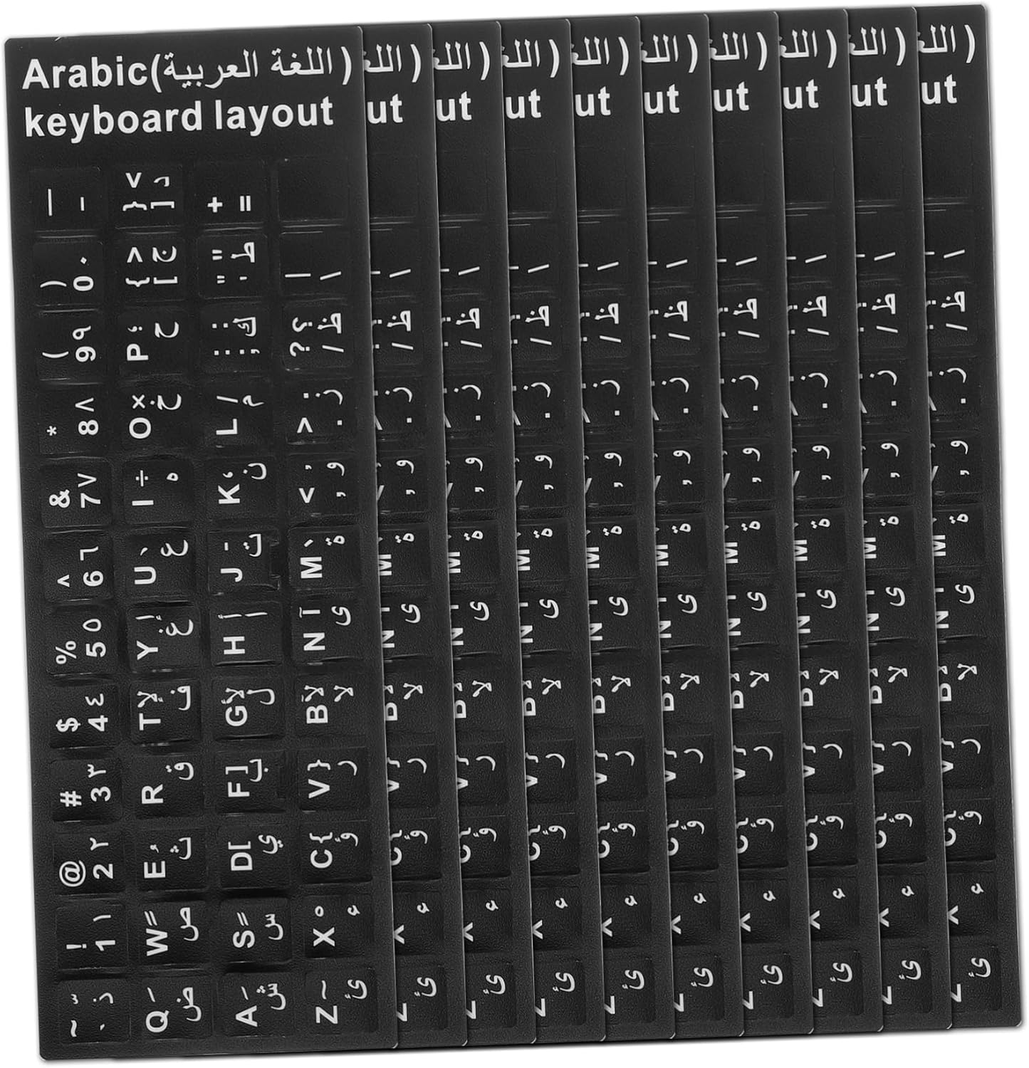 Amazon.co.jp 10 PCS Keyboard Stickers Computer Keyboard Stickers Keyboard Letters Decals