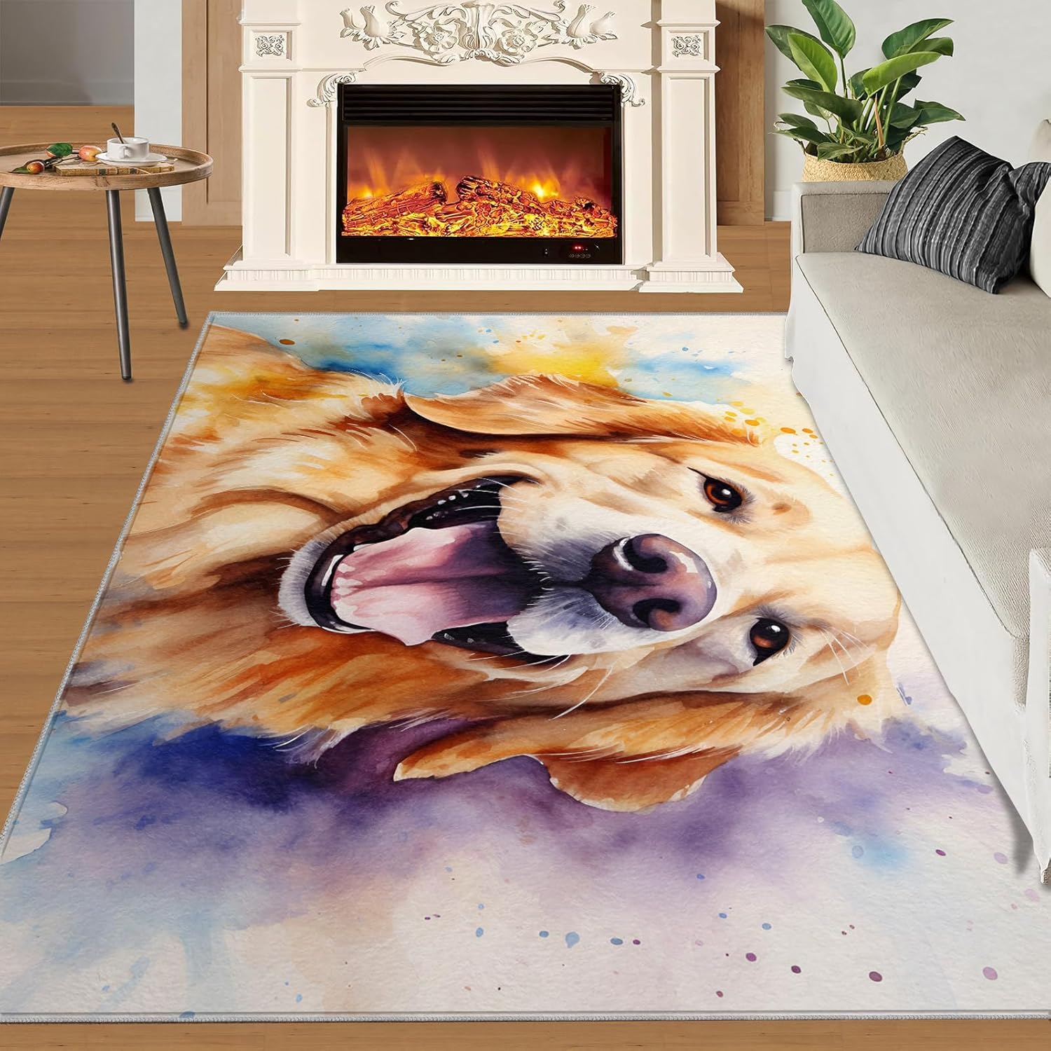 2x3 Rug - Black French Bulldog Doormat Outdoor Entrance, Cute Frenchie Dog Laundry Room Carpet Non Slip Accent Throw Rugs for Bathroom Kitchen Sink Front Door