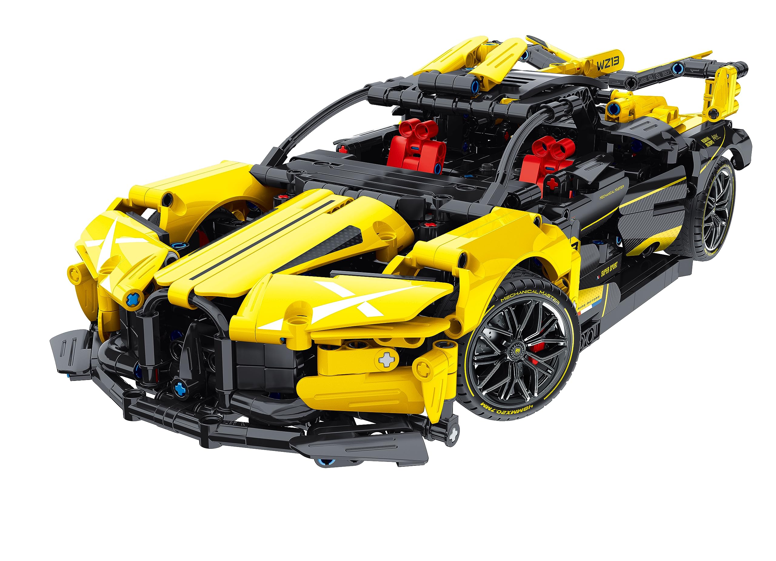 iM.Master - Żółty Supercar, model samochodu Technic, realistyczna replika, klocki konstrukcyjne dla dorosłych i dzieci, 1103 elementy, skala 1:14, gry edukacyjne Stem, model do budowania