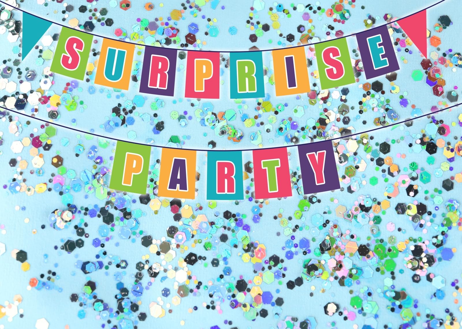 BELECO 4.6x2.5m Telo sfondo festa a sorpresa | Paillettes lucide sfondo azzurro chiaro decorazione compleanno eventi banner cabina foto accessori