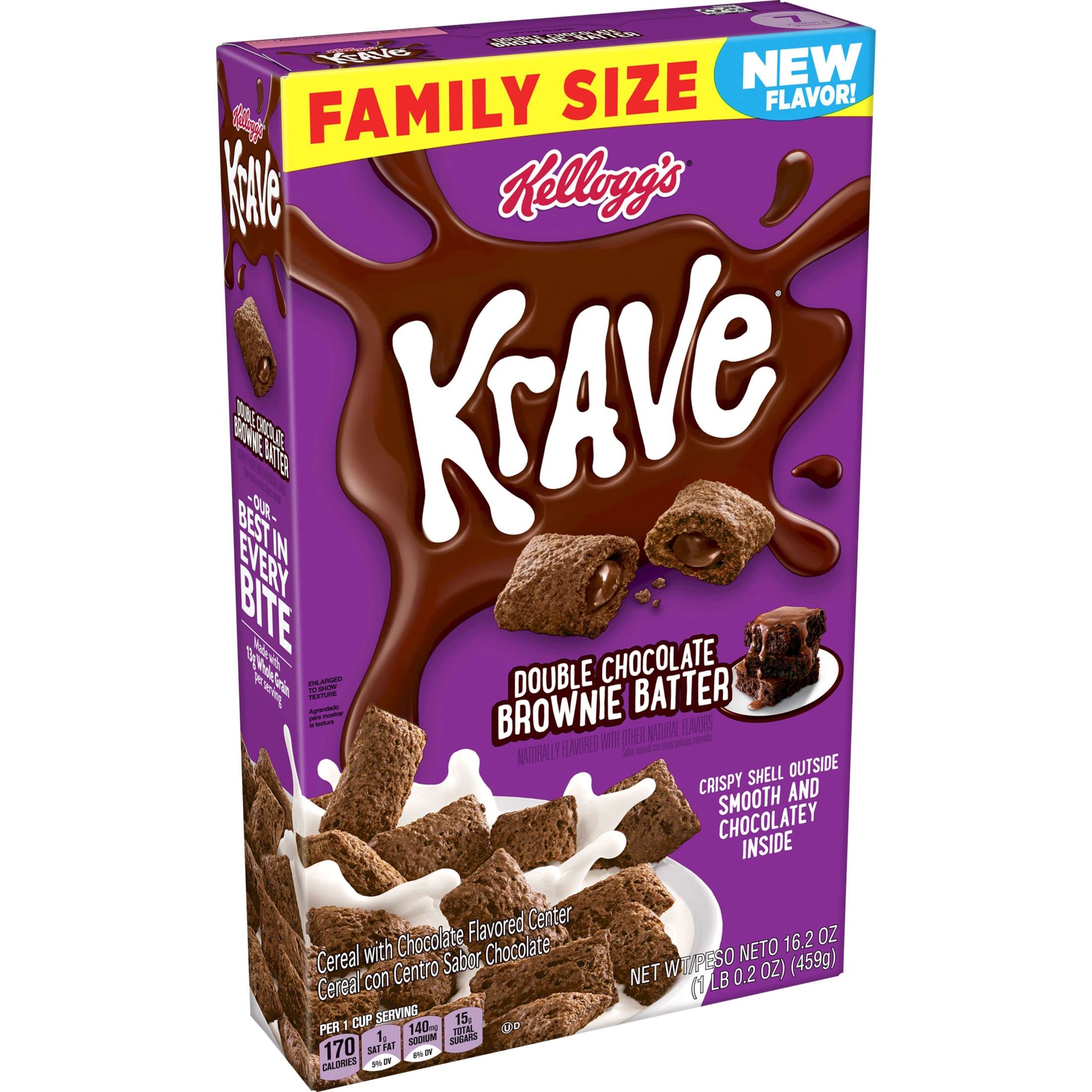 Buy Kellogg's Krave Breakfast Cereal, 7 s and Minerals, Kids Snacks