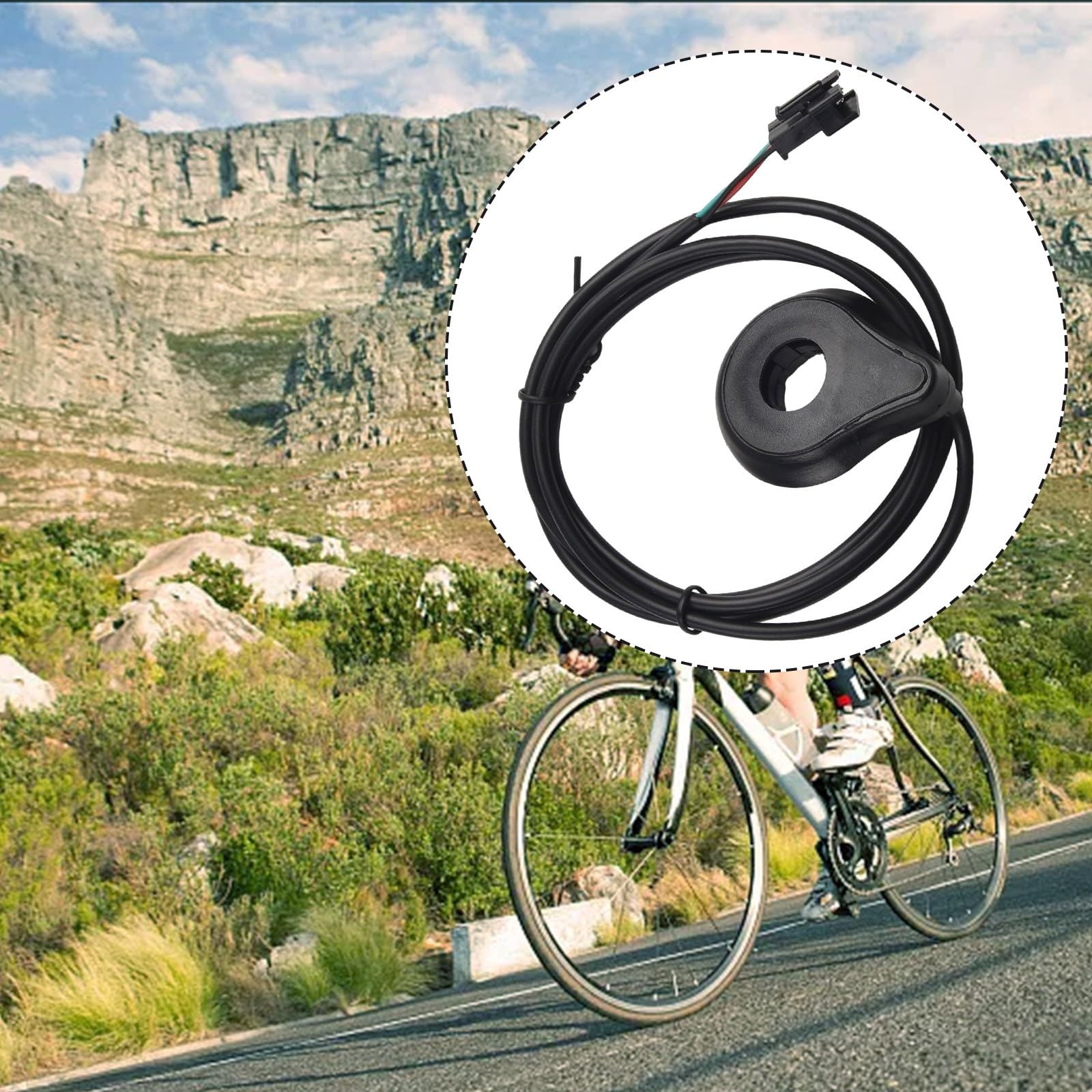 Sensore di pedale Ebike, Sensore PAS per bici elettrica E-Bike 12 magneti, Sensore di velocità per bicicletta elettrica a doppia sala, Installazione lato sinistro