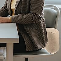 Vista 9 de GLEAVI Cojín lumbar para asiento de coche, almohada lumbar para oficina, soporte de cintura de algodón, cojín de apoyo para la espalda