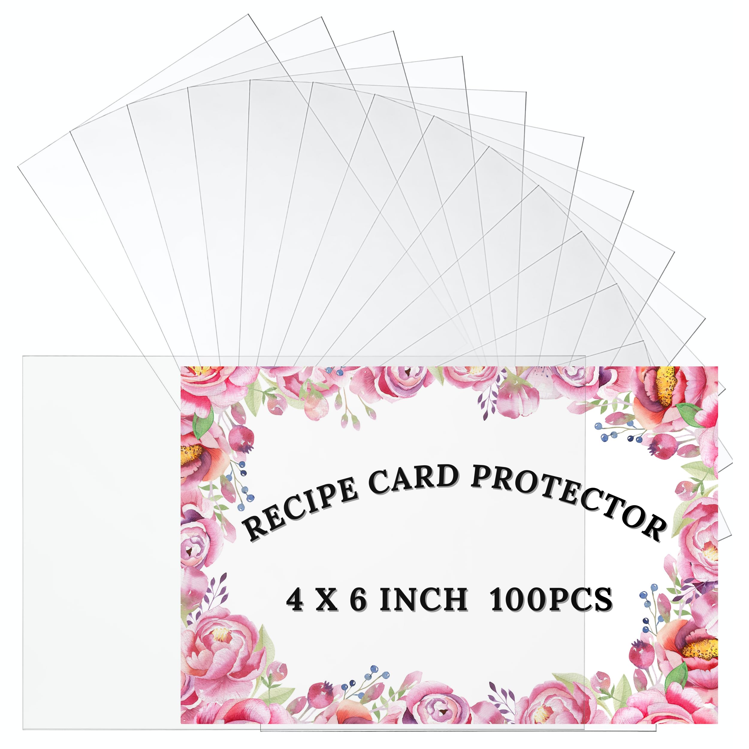 plastic sleeves for 4x6 recipe cards Amazon.com: Freude 4x6 Recipe Cards Protector Sleeves - 100Pcs Thick Clear  Plastic Sleeves for Cards, Photo Sleeves & Card Cover