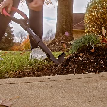 Root Slayer RS224 Mini Digger Garden Shovel, Heavy Duty Steel, Black