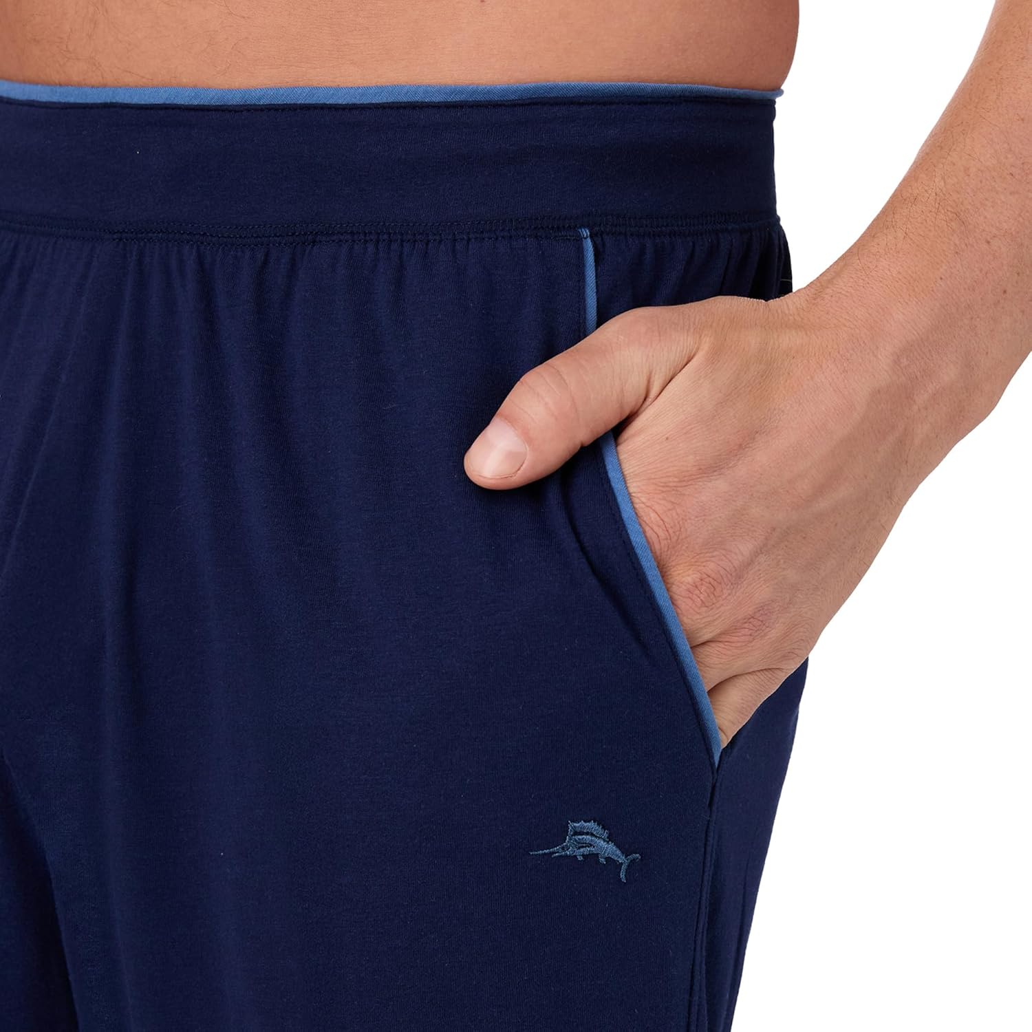 Tommy Bahama - Men's Essential Jogger, Long Tapered Cotton Blend Pajama Pants for Sleep or Lounge - Image 4