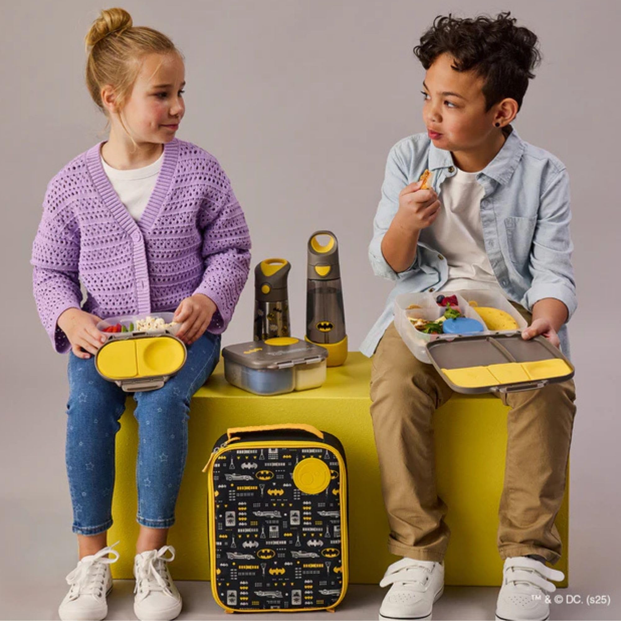 Bbox - Borsa termica per il pranzo, flessibile, motivo: Batman