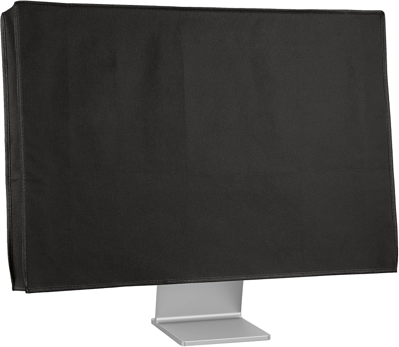 kwmobile Monitor Cover Compatible with 31-32" monitor - Dust Cover Computer Screen Protector - Black