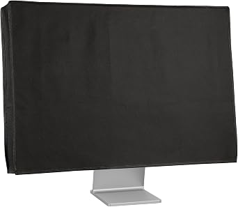 kwmobile Monitor Cover Compatible with 27-28" monitor - Dust Cover Computer Screen Protector - Black