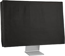 kwmobile Monitor Cover Compatible with 24-26" monitor - Dust Cover Computer Screen Protector - Black