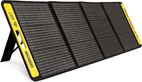 Champion Power Equipment 201246 Paneles solares plegables portátiles de 120 vatios con cable de extensión y soporte