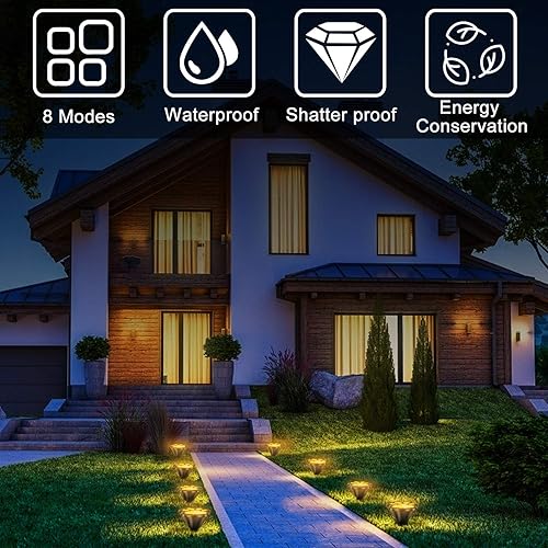 Miniatura 10 de Luces solares de 16.8 pies, tira de luces solares de animales de gato y perro (juego de 8) decoración al aire libre, calienta a tu mascota y haz que