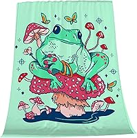 Vista 21 de Manta de hongos, ultra suave, cálida y ligera, de franela de forro polar con microhongos, para cama, sofá, regalo de viaje, decoración de hongos