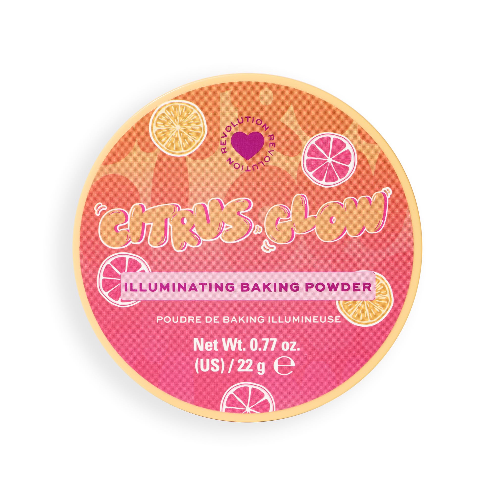 I Heart Revolution Citrus Glow Illuminating Baking Powder, Face Makeup Powder, Infused with Vitamin C, Vegan & Cruelty-Free, 22g - Image 3