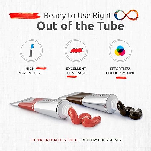 Miniatura 3 de Juego de pintura al óleo de la paleta Infinity de ZenART con colores fundamentales de la serie Infinity de colores al óleo de artistas