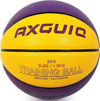3LBS/2.2LBS Weighted Heavy Basketball 29.5/28.5" Training Equipment for in& Outdoor Improving Dribble Up Handling Dribbling, Passing&Rebounding Skills Weighted Training Basketball Size 7/6